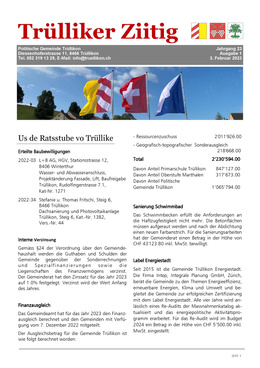 Trülliker Ziitig 2023/1