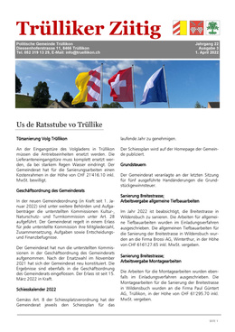 2022_3 Trülliker Ziitig 2022/3