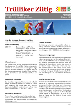 2025_1 Trülliker Ziitig 2025/1