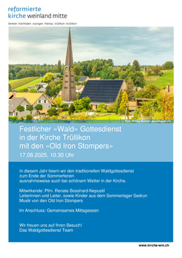 Waldgottesdienst 2025 Flyer
