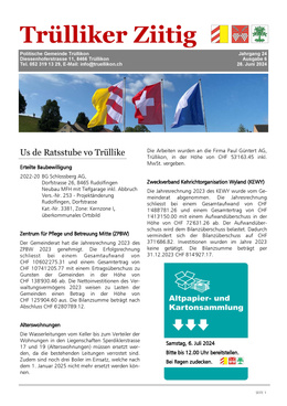 2024_6 Trülliker Ziitig 2024/6