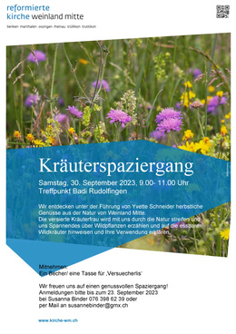 Flyer Kräuterspaziergang 2023 Flyer Kräuterspaziergang