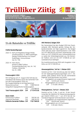 2023_8 Trülliker Ziitig 2023/8