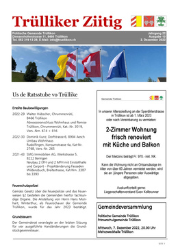 2022_10 Trülliker Ziitig 2022/10