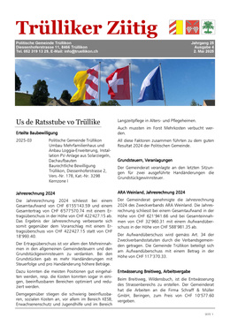2025_4 Trülliker Ziitig 2025/4