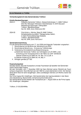 2024_05_21_GR_Verhandlungsbericht Us de Ratsstube vo Trüllike