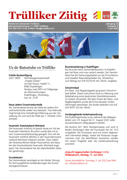 2022_6 Trülliker Ziitig 2022/6