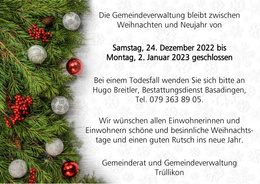 Öffnungszeiten Weihnachten_Neujahr Flyer