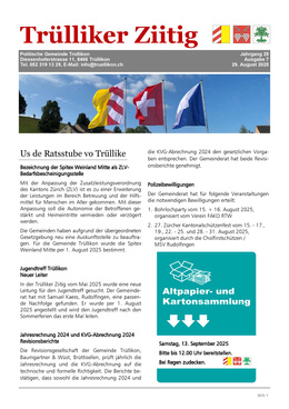 2025_7 Trülliker Ziitig 2025/7